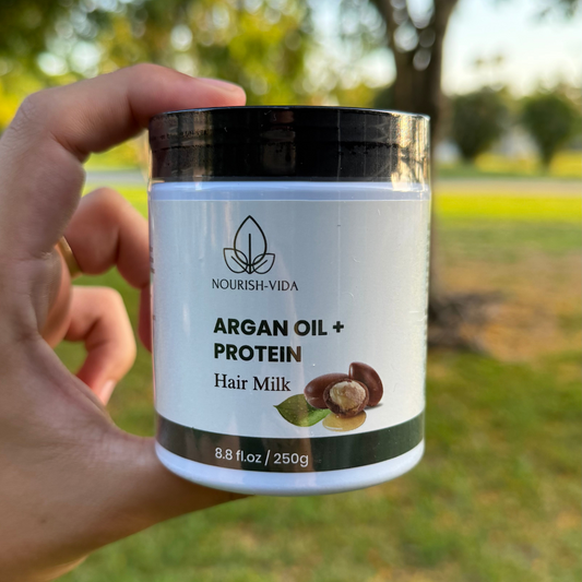 Nourish-Vida Argan Oil + Protein Hair Milk – Repair, Hydrate & Strengthen